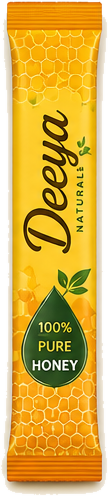 Honey stick sachet, amber